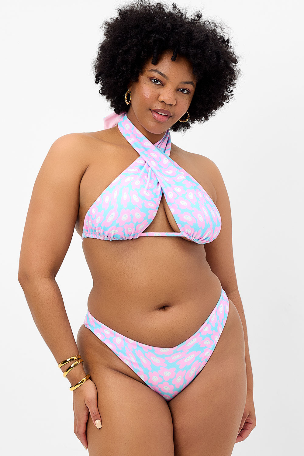 Daisy Dream - Stylish Bash Terry Halter Style Bikini Top for Women