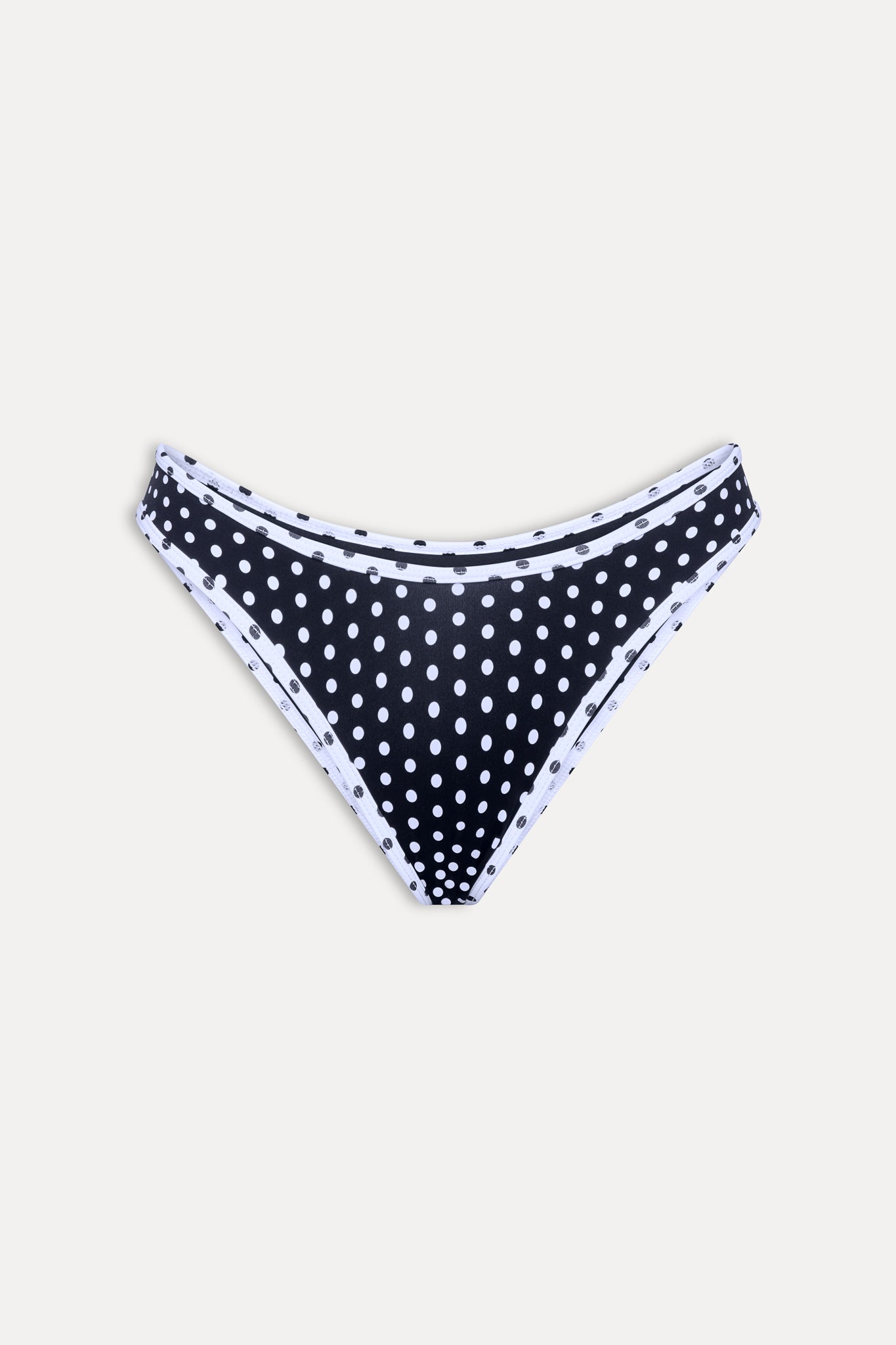 Classic Polka Dot Catalina Bikini Bottom with Full Coverage