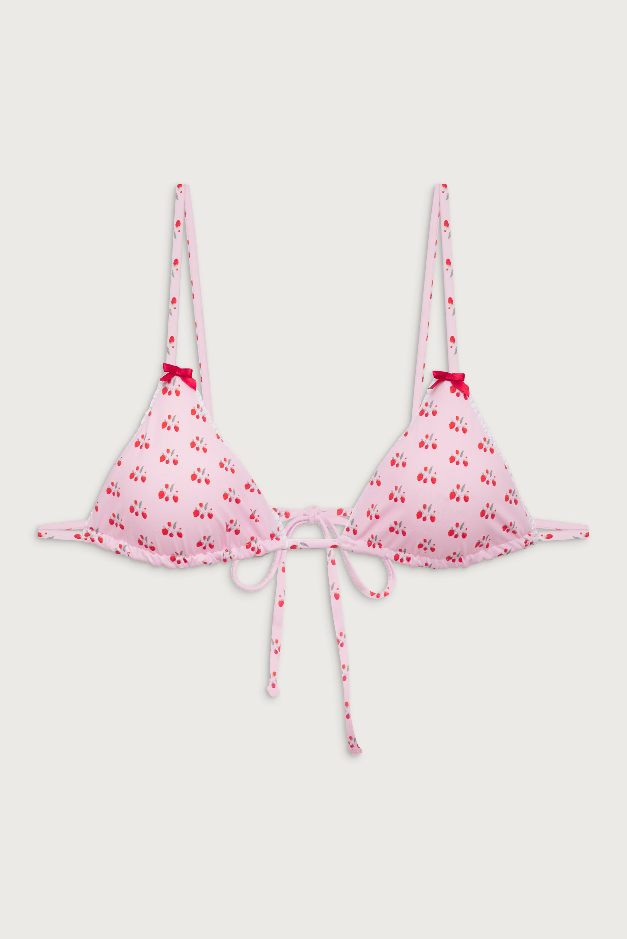Baby Berry Print Adjustable Lumia Triangle Bralette Bikini Top