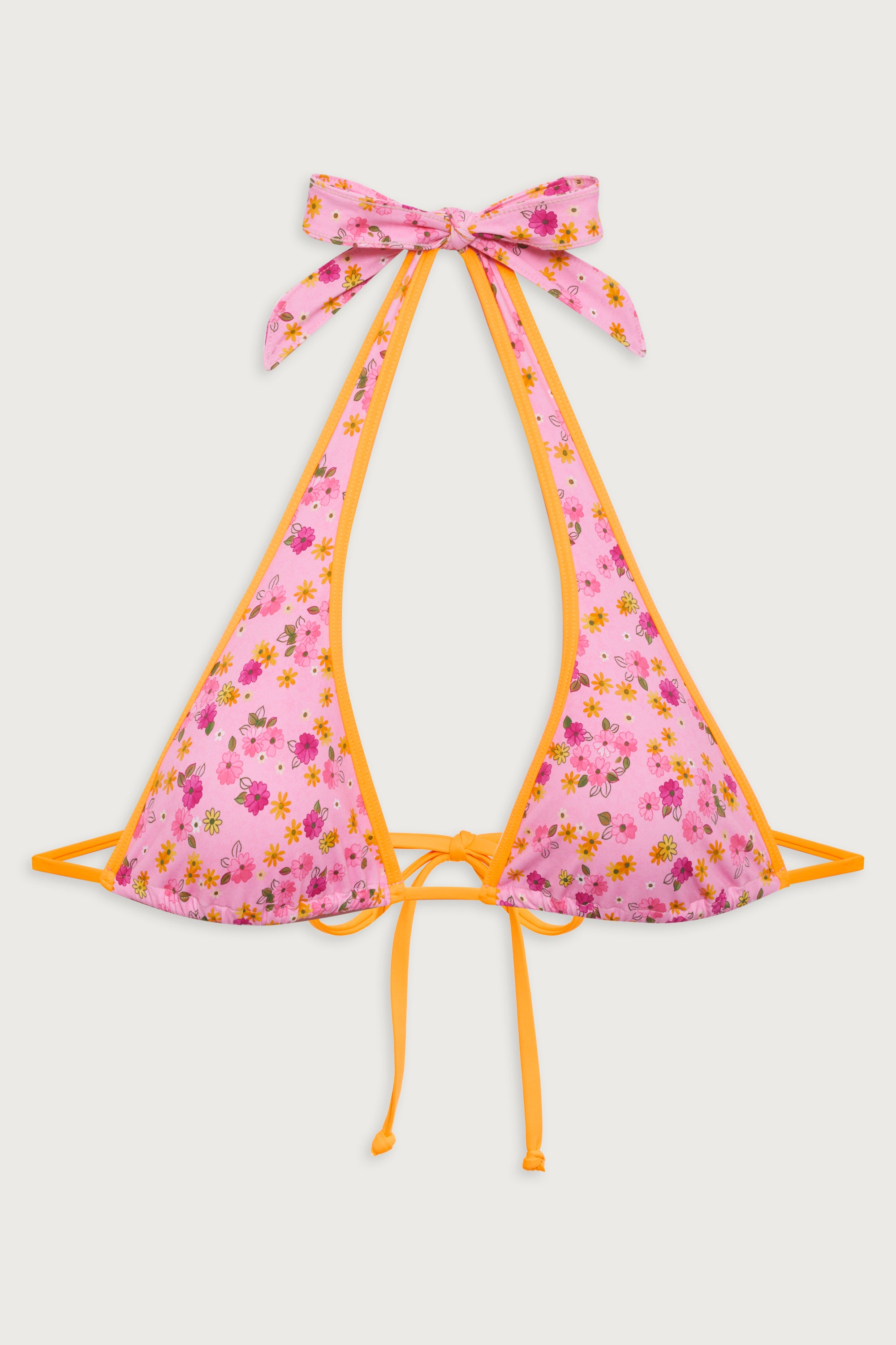 Diana Floral-Print Halter-Style Bikini Top for Women at Queen's Bath