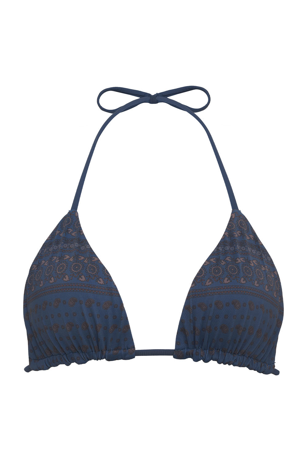 Indigo Dusk Colored Tia Triangle Style Women's Bikini Top